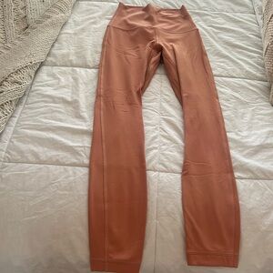 Lululemon align leggings, salmon colored, size 0